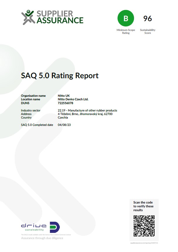 SAQ rating report